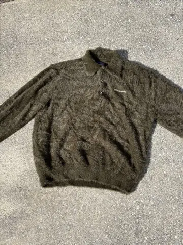 thisisneverthat 퍼지 니트 M 올리브