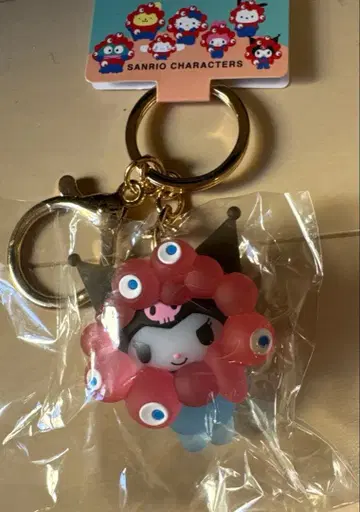EXPO2025 산리오 미야쿠미야쿠 클리어 컬러 키링 쿠로미
