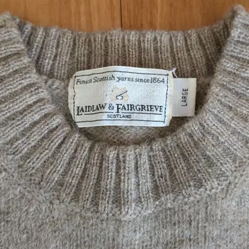 Laidlaw & Fairgrieve 울 스웨터 남성용 L