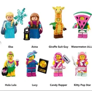 겨울왕국 안나 엘사 귀여운 여아 미니 피규어 8체 세트