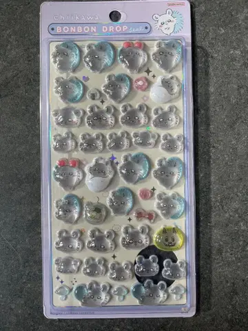 [ 당일 발송 ] 치이카와 (먼작귀) 모자 꽁지 드롭 씰 모몽가