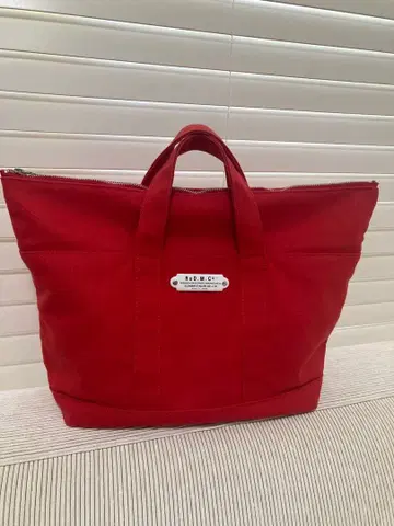 R&D.M Co. 올드맨즈 테일러 지퍼 토트백 빨간색