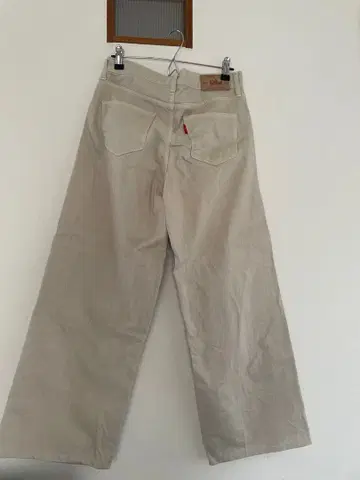 ungrid 베이지 코튼 와이드 데님 L 26