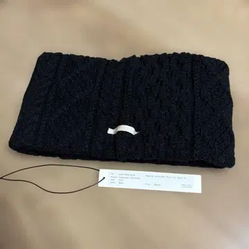 maison kinema Aran pattern 헤어밴드 블랙