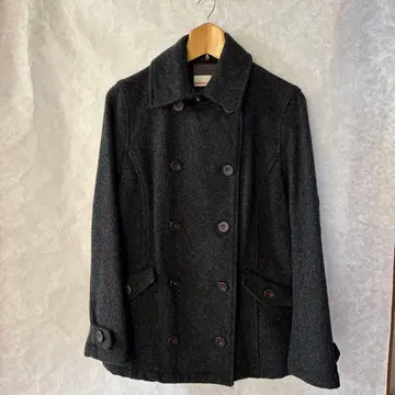 다크 그레이 울 피 코트