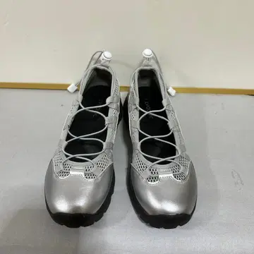 DISCOAT 실버 메쉬 레이스업 스니커즈 M