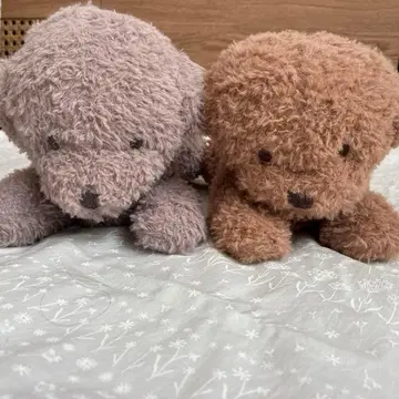 젤라또피케 토이 푸들 봉제 인형 2마리 세트