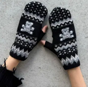 Candy Stripper ANARCHY BEAR NORDIC 미튼