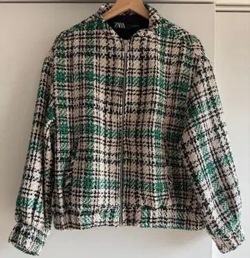 ZARA 체크 무늬 자켓 S 사이즈