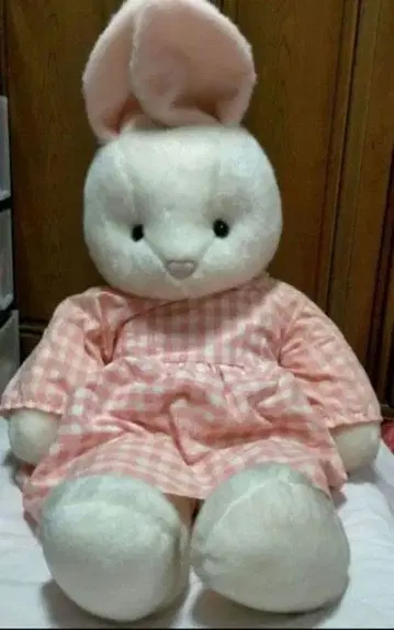 퍼스트사 토끼 봉제 인형 레트로 특대형