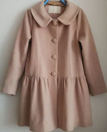 LIZ LISA 롱 코트 핑크 베이지 0 사이즈