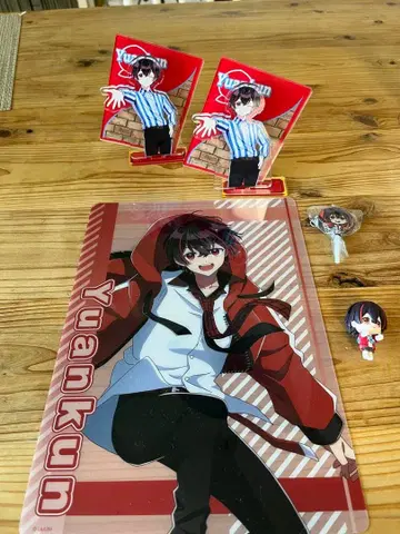 컬러풀 피치 Yuankun 아크릴 스탠드, 책받침 등 세트