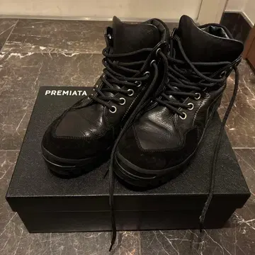 PREMIATA 블랙 하이컷 부츠 사이즈 7 (26cm)