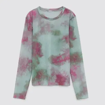 ZARA 타이다이 튤 T셔츠