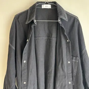 셀렉모카 SELECTMOCA 블랙 오버 사이즈 셔츠 자켓