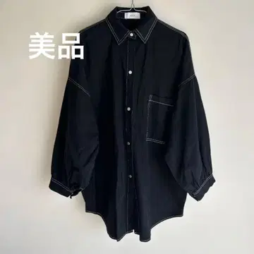 셀렉모카 SELECTMOCA 블랙 오버 사이즈 셔츠 자켓