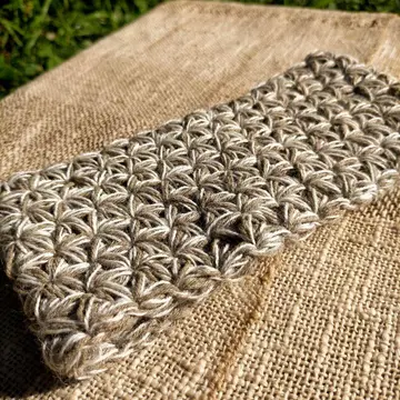 마리골드 염색 알파카 x 실크 명주실 헤드 & 넥워머