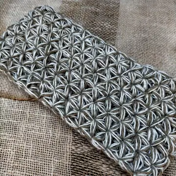 마리골드 염색 알파카 x 실크 명주실 헤드 & 넥워머