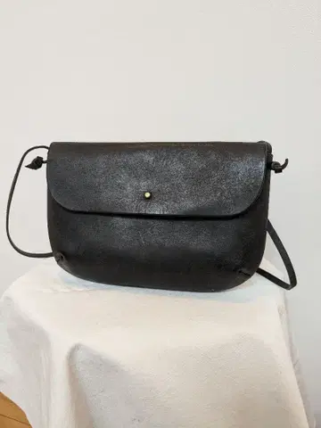 safuji 블랙 가죽 숄더백