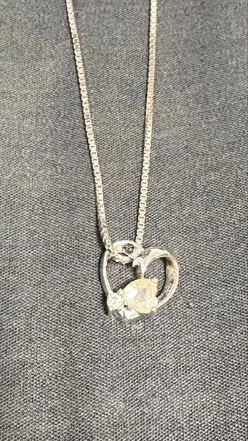 거의 미사용 SV925 체인 목걸이 여성용 하트 가격 인하 협상