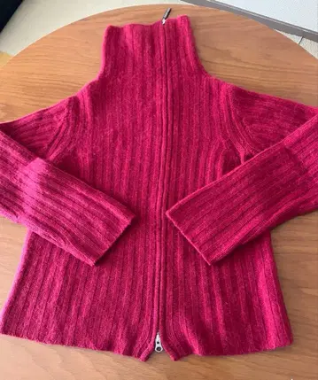 PRIDE 프라이드 캐시미어 100% 풀 더블 지퍼 하이넥 니트