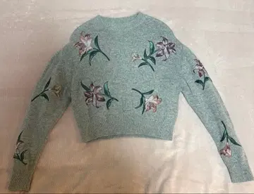 새상품급 SNIDEL 꽃 니트