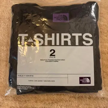 THE NORTH FACE 퍼플 라벨 T셔츠 2장 세트 블랙 M