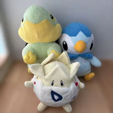 피츄 팽도리 풀숲 봉제 인형 세트 타카라토미