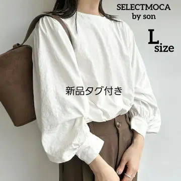 [새상품] SELECTMOCA by son 볼륨 슬리브 블라우스 L
