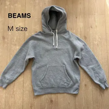 BEAMS 그레이 M 사이즈 후드티