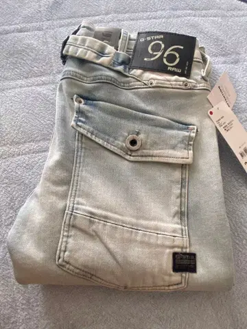 지스타 96 래드 라이트 블루 스키니 데님