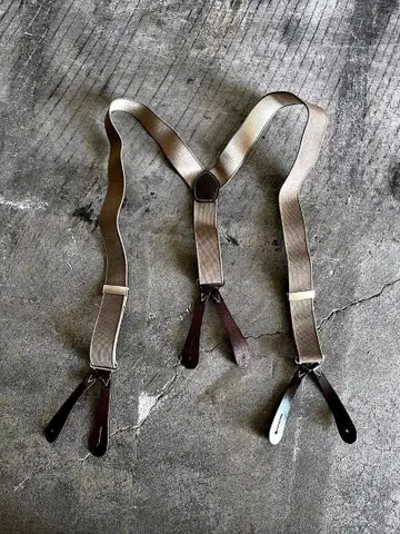 [ 정교한 복제품 ] 새상품 영국군 타입 RAF 러버 서스펜더 BROWN