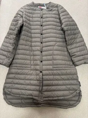 트래디셔널 웨더웨어 아크리 롱 다운 코트 34 그레이 새상품급