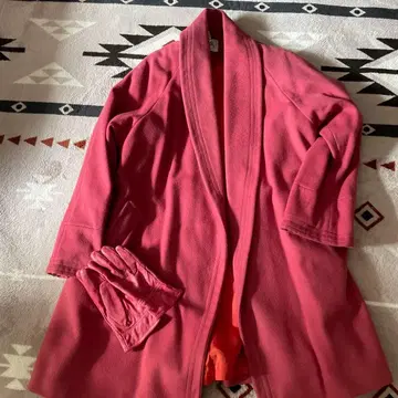 클리닝 완료, Feminla 핑크 롱 코트 영국제