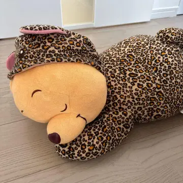 디즈니 푸우 봉제 인형 레오파드 무늬