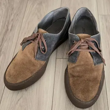 A.P.C. 아페쎄 브라운 그레이 스웨이드 드레스 슈즈