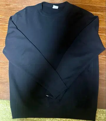 LOOPWHEELER EDIFICE 별주 루즈 맨투맨 블랙 XL