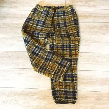 BEAMS BOY EXCLUSIVE FABIC / 플리스 체크 팬츠