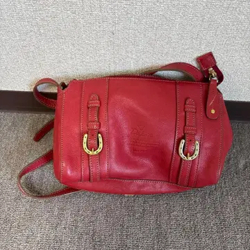 Dakota 가죽 레드 숄더백