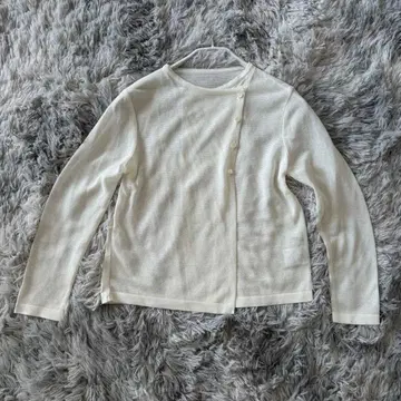 GEORGES RECH 사이즈 36(S) 화이트 니트 가디건 긴팔