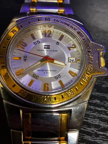 가동품 TOMMY HILFIGER 타미힐피거 손목시계 실버