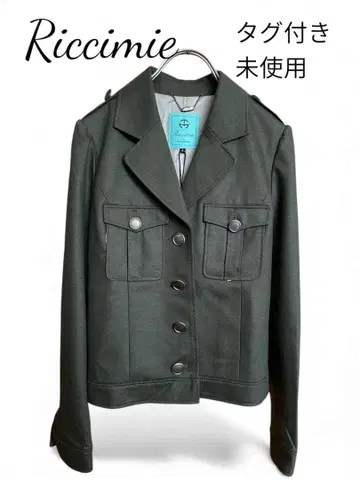 택 포함 미사용 Riccmie 리치밀리터리 자켓 카키