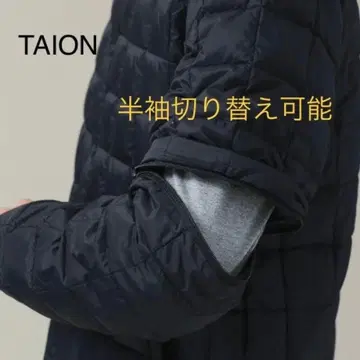 TAION 반팔 절개 가능 다운 자켓