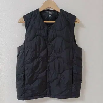 유니클로 울트라 라이트 다운 컴팩트 베스트 웨이브 퀼트 블랙 M