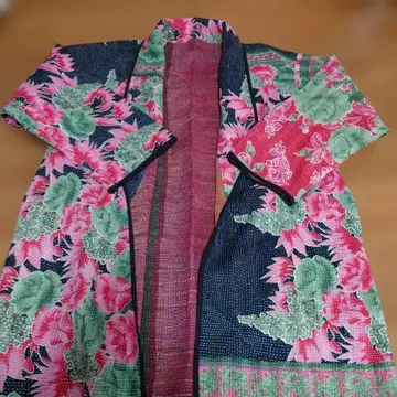 꽃무늬 칸타 자수 겉옷