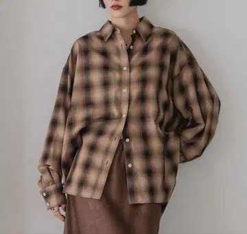 로리즈팜 모듬 체크 빅 셔츠
