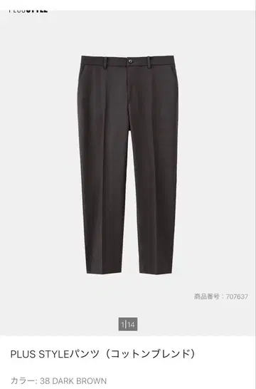 PLUS STYLE 팬츠 (코튼 블렌드) 플라스테 PLST
