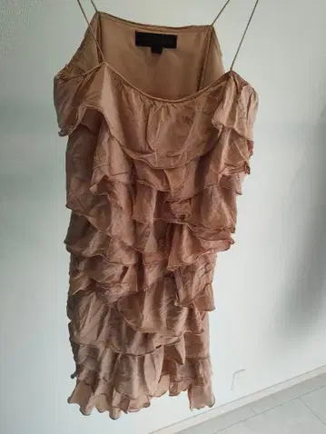 ZARA 핑크 프릴 원피스 USAS 사이즈