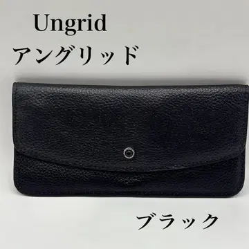 Ungrid 언그리드 플랩 장지갑 블랙