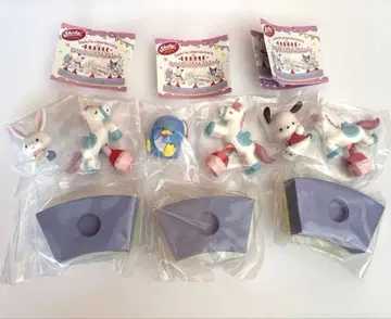 Shaky 산리오 캐릭터즈 회전목마 -PURPLE- 3개